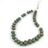 Antique Amazonite Trade Rondelle Beads