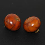 Large Bakelite Amber Beads African