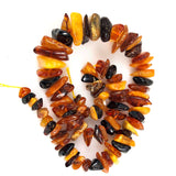 Amber chip beads