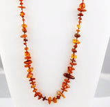 Honey Amber Chip Necklace Vintage