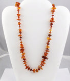 Honey Amber Chip Necklace Vintage