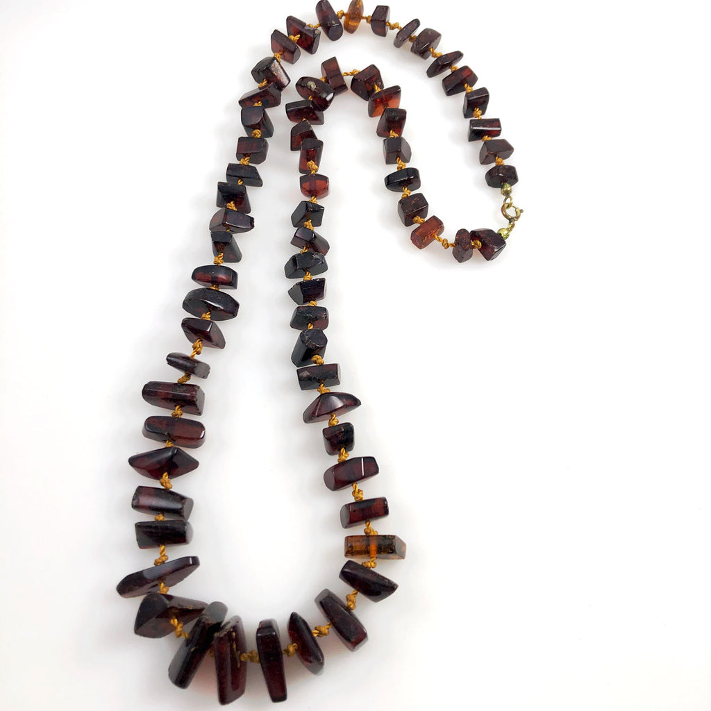 Baltic Amber Necklace Antique Estate Beads Jewelry