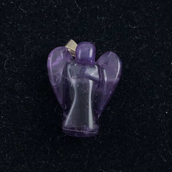 Amethyst Angel Pendant Estate Beads & Jewelry