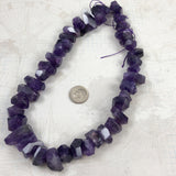 Amethyst Faceted Nugget Beads