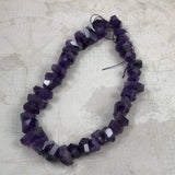 Amethyst Faceted Nugget Beads