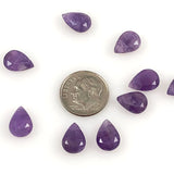 Amethyst Faceted Flat Briolettes Pairs