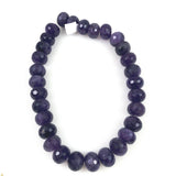 Amethyst Faceted Rondelle Beads 18mm