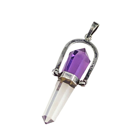 Amethyst Gemstone Point Pendant