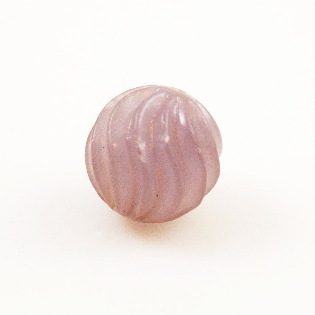 Large Amethyst Fluted Bead 20mm