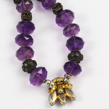 Faceted Amethyst and Sterling Necklace