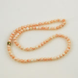 Vintage angel skin coral round beads