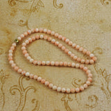 Vintage angel skin coral beads