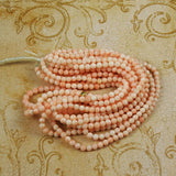 Vintage angel skin coral beads