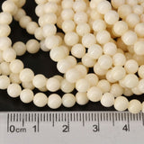 Italian White Coral Round Strands Natural Vintage
