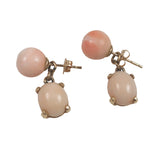 Angel Skin Coral 14K Gold Italian Earrings