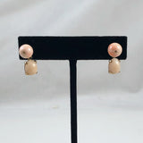 Angel Skin Coral 14K Gold Italian Earrings