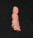 Angel Skin Coral Japanese Geisha Figurine or Netsuke