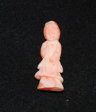 Angel Skin Coral Japanese Geisha Figurine or Netsuke