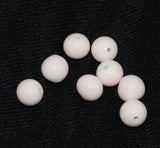 Pale Pink Glass Round Beads 12mm Japanese