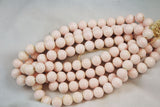  large pink glass beads