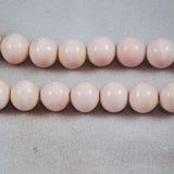 vintage large pink glass beads