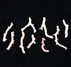 Angel Skin Coral Branch Beads Rare Natural (12)