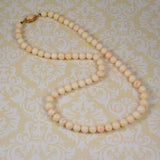 Angel Skin Coral Matinee Necklace 
