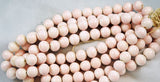 Pale Pink Glass Round Beads 12mm Japanese