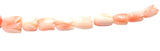 Angel Skin Pink Coral Carved Tulip Beads (6)