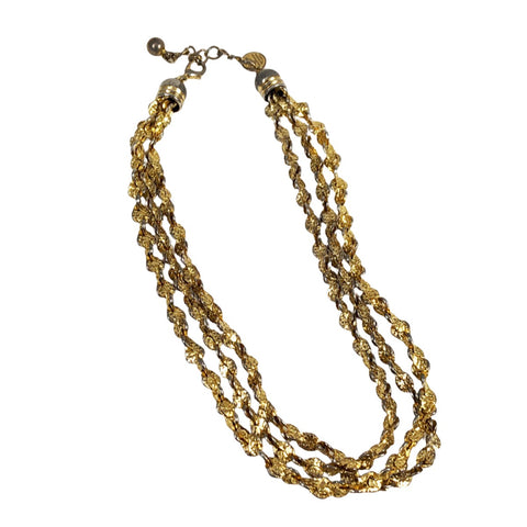 Ann Klein Gold Triple Chain Necklace