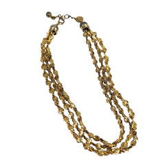 Anne Klein Gold Plated Triple Chain Necklace