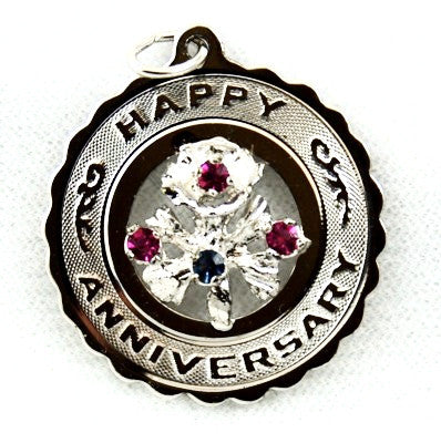Vintage Happy Anniversary Charm by Crea