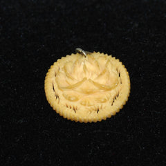 Antique Carved Ivory Rose Pendant