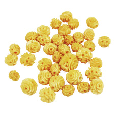 Antique Ivory Floral Beads