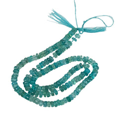 Blue Apatite Rondelle Beads Gemstone