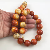Genuine Apple Coral 18mm Beads Rare