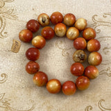 Genuine Apple Coral 18mm Beads Rare