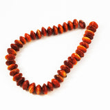 Genuine Apple Coral Saucer Bead Strand Rare Coral