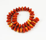 Genuine Apple Coral Saucer Bead Strand Rare Coral