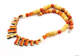 Apple Coral Collar Necklace Vintage