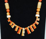 Apple Coral Collar Necklace Vintage