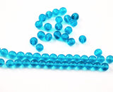 Aqua Blue Glass 6mm Beads