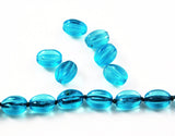Aqua Blue  Glass Beads Vintage