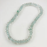 Aquamarine Faceted Rondelle Beads AAA