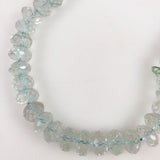 Aquamarine Faceted Rondelle Beads