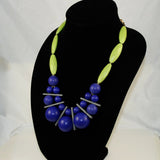 Bold Purple & Green Designer Necklace 