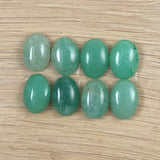 Light Green Aventurine oval cabochons