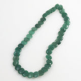 Green Aventurine Coin Beads