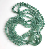 Green Aventurine Gemstone Double Strand Beaded Necklace
