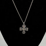 James Avery Sterling La Primavera Cross Necklace